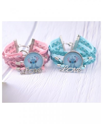 2PCS Cartoon Bracelets Cute Stuff for Women Kawaii Bracelet Kits Leather Hand Chain Charms Brithday Valentines Day Graduation...