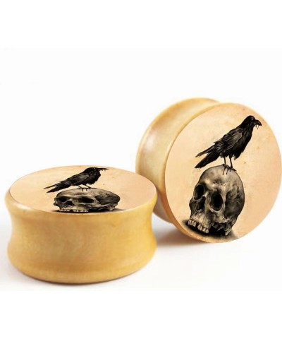 2 Pcs Wood Ear Gauges Ear Plugs Tunnels Body Piercing Jewelry 2g(6mm) 1/2"(12mm) StyleC $7.94 Others