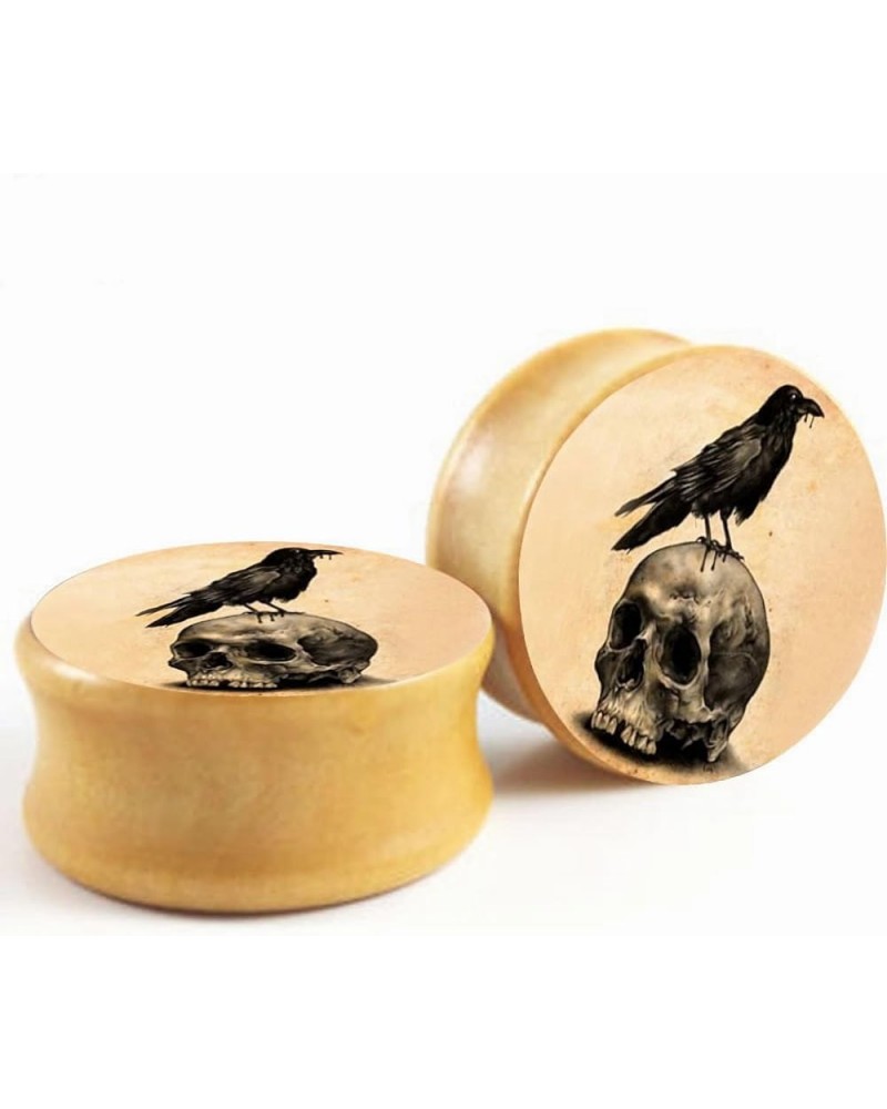 2 Pcs Wood Ear Gauges Ear Plugs Tunnels Body Piercing Jewelry 2g(6mm) 1/2"(12mm) StyleC $7.94 Others