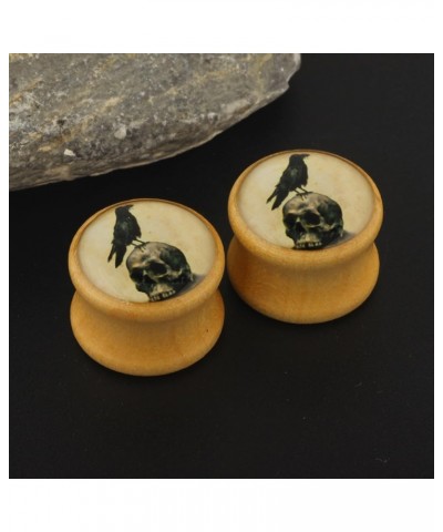 2 Pcs Wood Ear Gauges Ear Plugs Tunnels Body Piercing Jewelry 2g(6mm) 1/2"(12mm) StyleC $7.94 Others