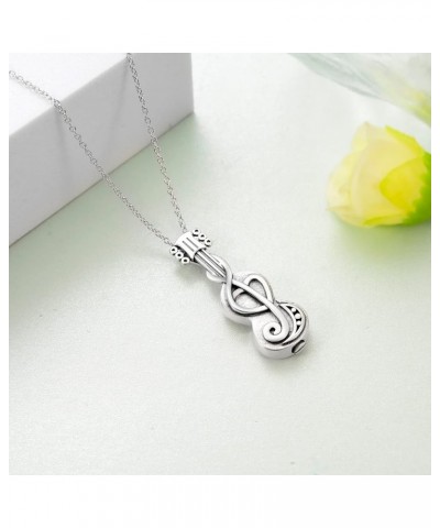 Paw Print/Tree of Life/Violin/Celtic Necklace 925 Memorial Necklace for Women Violin Urn Necklace $26.39 Necklaces