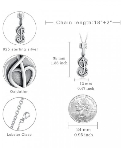 Paw Print/Tree of Life/Violin/Celtic Necklace 925 Memorial Necklace for Women Violin Urn Necklace $26.39 Necklaces