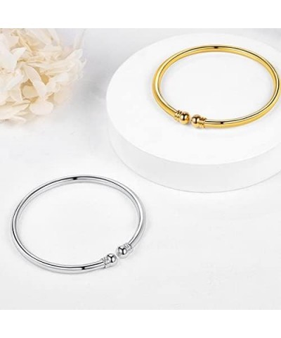 Unisex Simple Cuff Bracelet 18K Real Gold Platinum Plated Fine Bracelets Fashion Jewelry Open Bangle Cuff Bracelets, Twisted ...