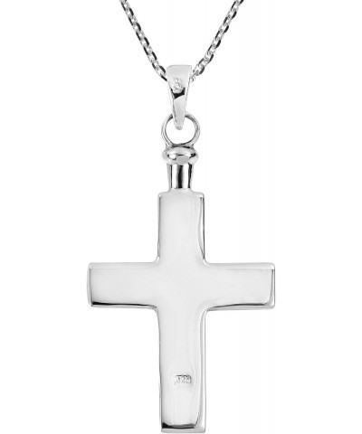 Unisex Religious Symbolic Christian Cross Simulated Blue Lapis-Lazuli .925 Sterling Silver Pendant Necklace $13.86 Necklaces