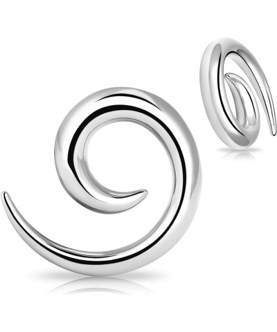 2pcs Stainless Steel Ear Spirals Tapers Gauges Body Piercing Jewelry 8G(3mm) $9.53 Body Jewelry