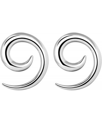 2pcs Stainless Steel Ear Spirals Tapers Gauges Body Piercing Jewelry 8G(3mm) $9.53 Body Jewelry