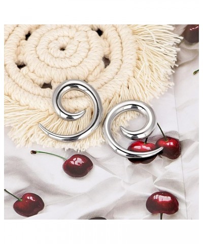 2pcs Stainless Steel Ear Spirals Tapers Gauges Body Piercing Jewelry 8G(3mm) $9.53 Body Jewelry