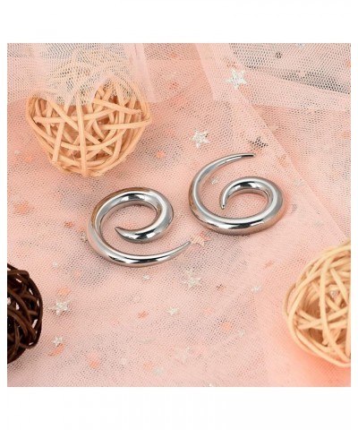 2pcs Stainless Steel Ear Spirals Tapers Gauges Body Piercing Jewelry 8G(3mm) $9.53 Body Jewelry