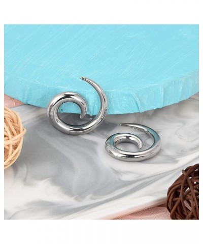 2pcs Stainless Steel Ear Spirals Tapers Gauges Body Piercing Jewelry 8G(3mm) $9.53 Body Jewelry