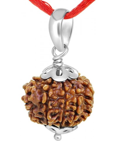 Choose Your Original Lab Certified Nepali Rudraksha 1 to 13 Mukhi Ganesha Gauri Shankar 925 Sterling Silver Pendant Astrology...