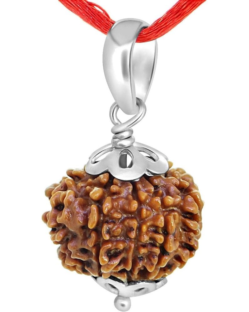 Choose Your Original Lab Certified Nepali Rudraksha 1 to 13 Mukhi Ganesha Gauri Shankar 925 Sterling Silver Pendant Astrology...