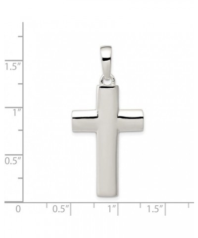 Solid 925 Sterling Silver Cross Pendant Charm - 42mm x 20mm - Jewelry Gifts For Women Wife Mom Gifts For Men Husband Dad $31....