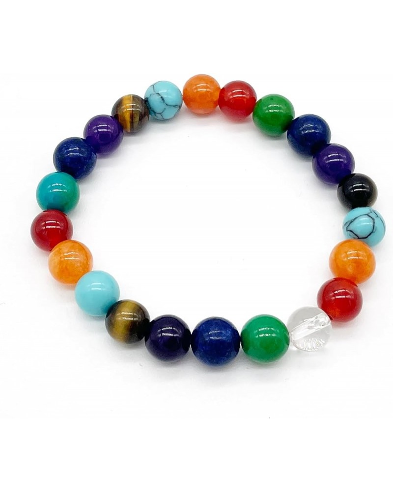 7 Chakra Bracelets for Women Men Teens Healing Crystals Spiritual Chakra Bead Bracelet Reiki Stone Beads Bracelets Yoga Medit...