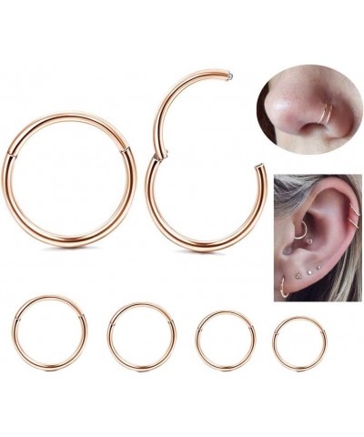 Formissky 16G 18G Segment Septum Hoop Nose Lip Ring Surgical Steel Tragus Cartilage Daith Earrings Piercing Jewelry 18G(1.0mm...