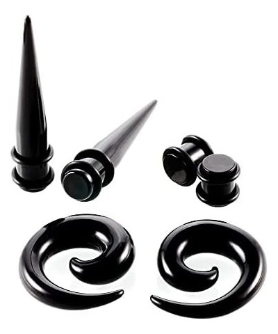 Ear Stretching Kit 54 PiecesEar Gauges Expander Set Acrylic Tapers and Plugs & Silicone Tunnels Body Piercing Jewelry Set 14G...