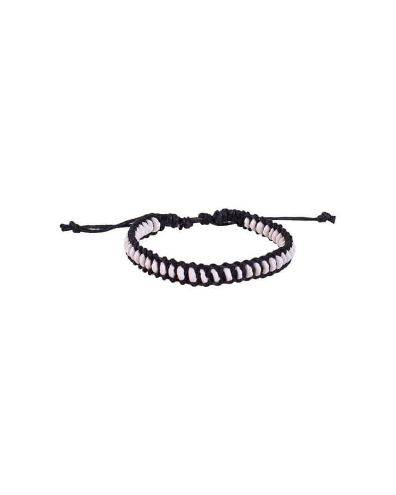 Adjustable Puka Shell Bracelet Black $7.81 Bracelets