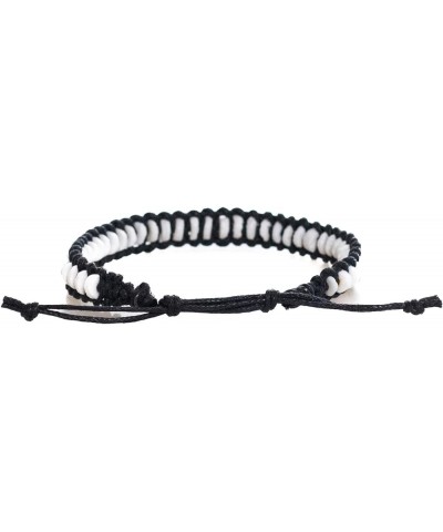 Adjustable Puka Shell Bracelet Black $7.81 Bracelets