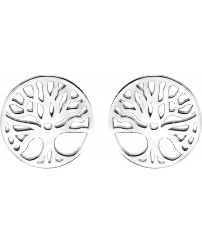 Women's Earrings 925 Silver - Tree of Life Stud Earrings - 20486 $11.70 Earrings