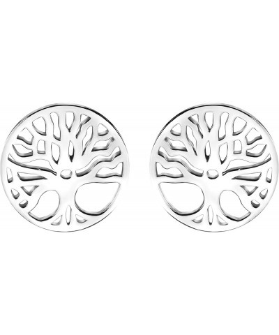 Women's Earrings 925 Silver - Tree of Life Stud Earrings - 20486 $11.70 Earrings