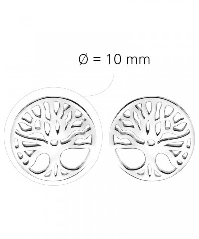 Women's Earrings 925 Silver - Tree of Life Stud Earrings - 20486 $11.70 Earrings