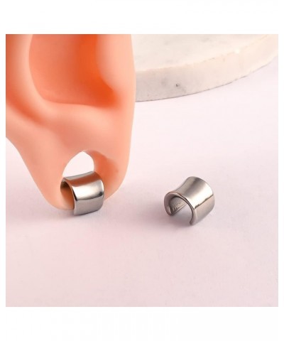 2PCS Basic style Hypoallergenic Stainless Steel Plugs Ear Gauges Cuff Tunnels Piercing Expander Stretchers Fashion Body Jewel...