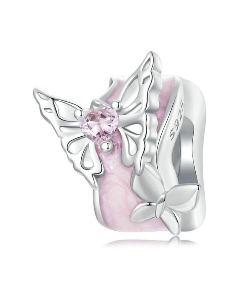 Spacer Charm 925 Sterling Silver Clip Stopper Charm Butterfly Star Daisy Charm for Pandora Charm Bracelet M $10.43 Bracelets