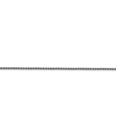 14k White Gold 1.2mm Solid Diamond-Cut Spiga Chain Necklace - with Secure Lobster Lock Clasp 6.0 Inches $110.16 Necklaces