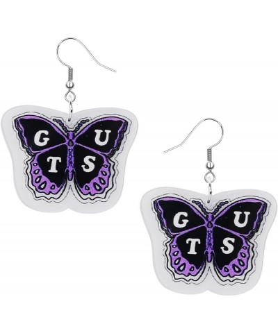 Olivia Earrings Guts Sour Acrylic Earrings OR Singer Music Lover Fans Gifts Butterfly Dangle Earrings Olivia Merch Sour Album...