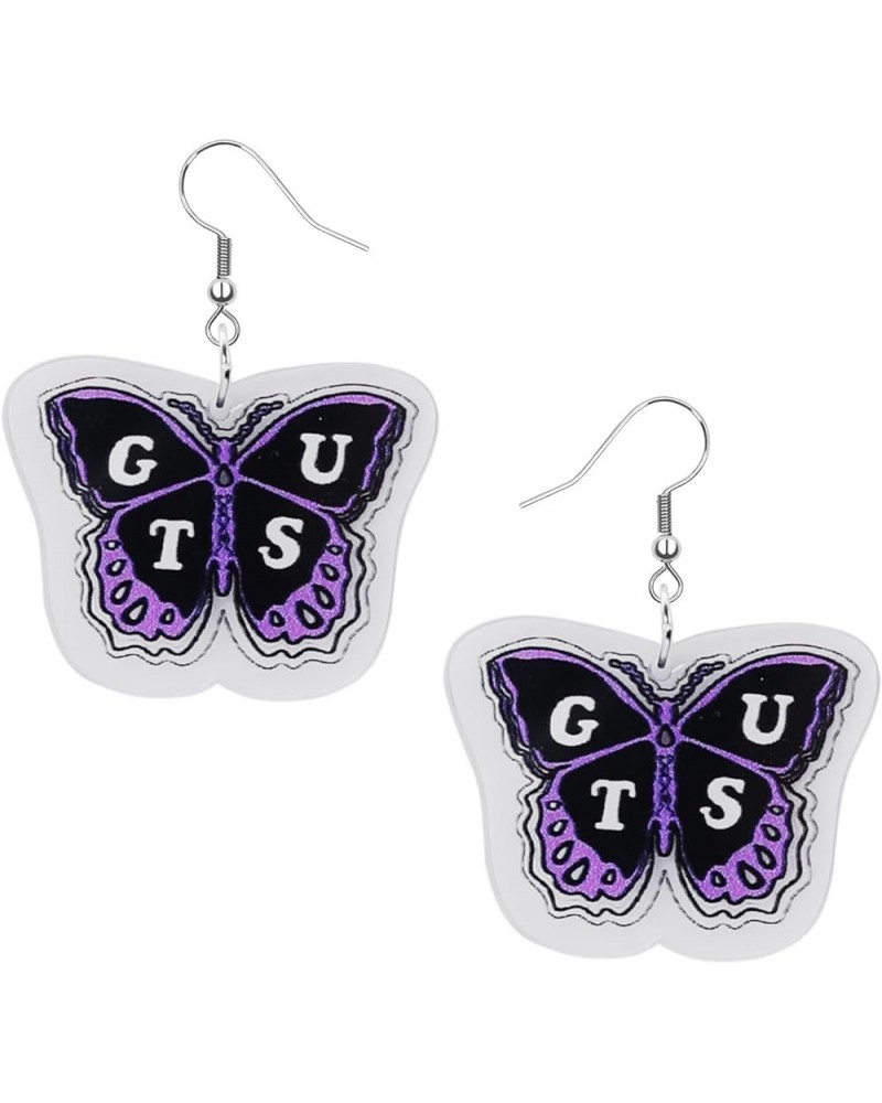 Olivia Earrings Guts Sour Acrylic Earrings OR Singer Music Lover Fans Gifts Butterfly Dangle Earrings Olivia Merch Sour Album...