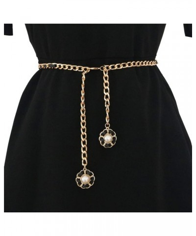 Leather Chain Belts for Women Girls Layered Waist Chain Belt Metal Body Chain for Ladies $7.69 Body Jewelry