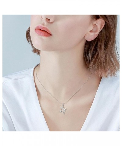 Moissanite Zodiac Necklace For Women, 12 Constellation Zodiac Sign Sterling Silver Pendant Necklace Jewelry Gifts Sagittarius...