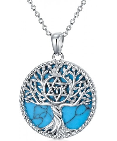 Tree of Life Necklace 925 Sterling Silver Viking/Viking Urn/Star of David/Lotus/Guitar Pendant Necklace Tree of Life Jewelry ...