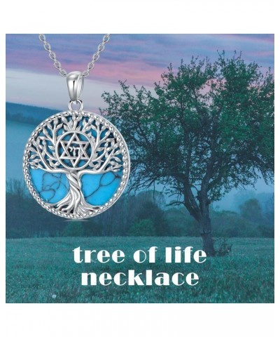 Tree of Life Necklace 925 Sterling Silver Viking/Viking Urn/Star of David/Lotus/Guitar Pendant Necklace Tree of Life Jewelry ...