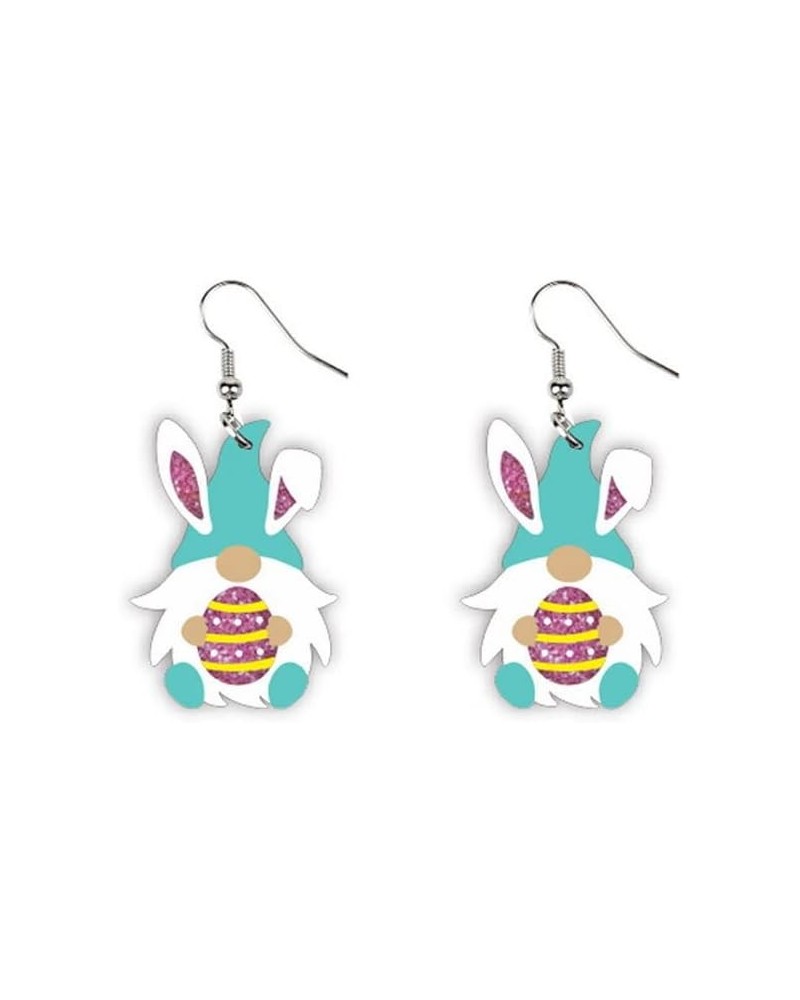 Easter Acrylic Earrings for Women, Easter Bunny Rabbit Easter Egg Gnomes Carrot Stud Earrings Lightweight Cute Cartoon Bunny ...