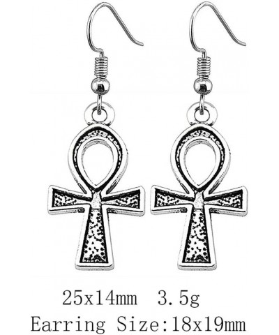 Pharaoh Ankh cross child jewelry korean fashion Earrings 1pair-25x14mm-V-K1406-B12267 $4.34 Earrings