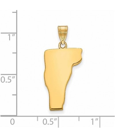 14k Yellow Gold State Pendant Fine Jewelry For Women State: Vermont $54.45 Pendants