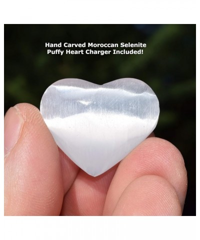 Charged Natural Gemstone Crystal 8mm Bead Bracelet + Selenite Charging Heart [Included] Flower Charoite $6.32 Bracelets