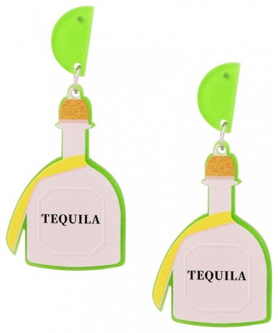 Resin Fiesta Mexican Dangle Earrings Trendy for Women 6 Green Tequila $7.27 Earrings