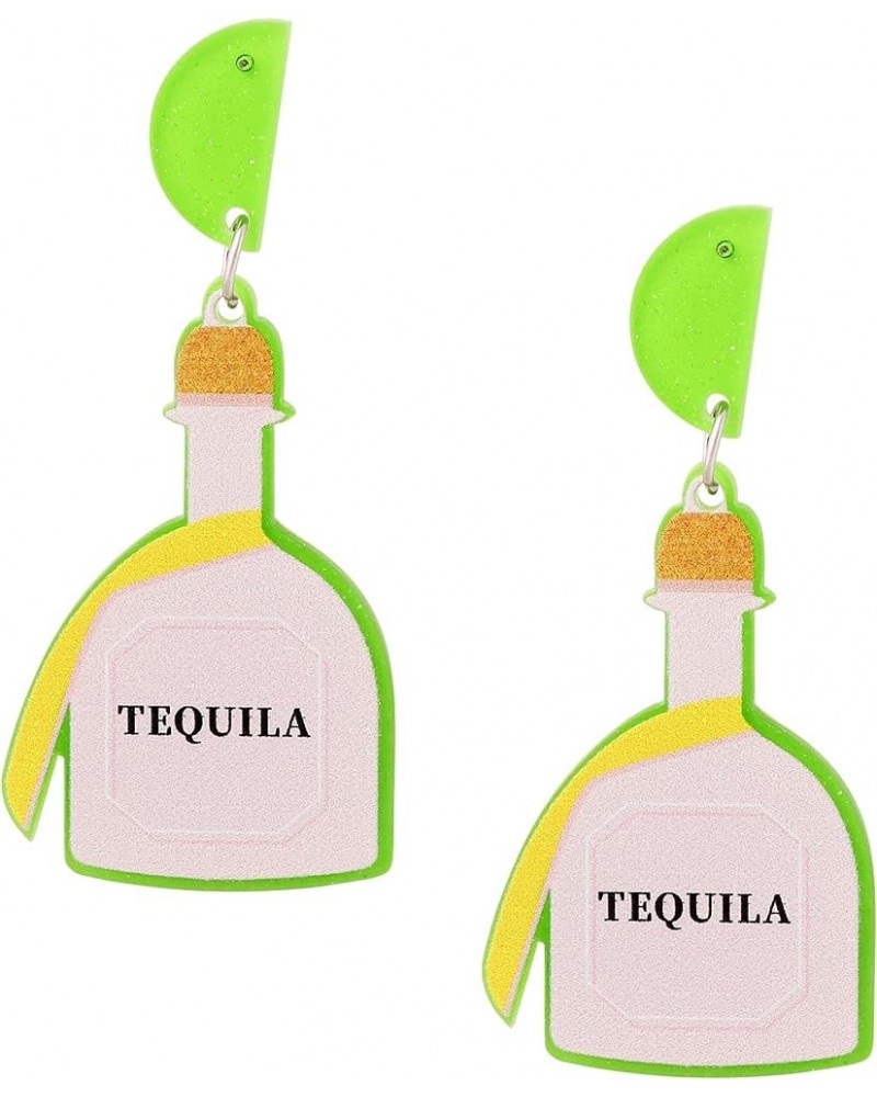 Resin Fiesta Mexican Dangle Earrings Trendy for Women 6 Green Tequila $7.27 Earrings