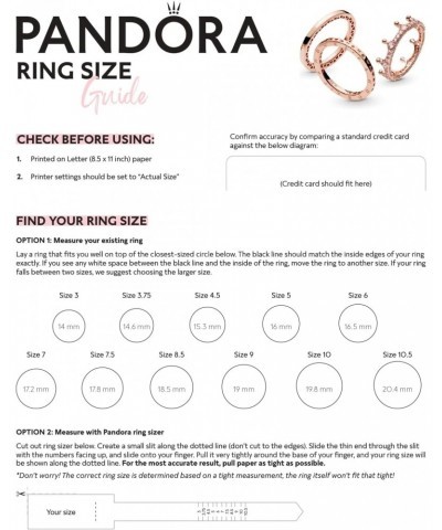 Simple Sparkling Band Ring - Stackable Rose Gold Ring for Women - 14k Rose Gold-Plated Rose with Cubic Zirconia - Size 8.5 $3...