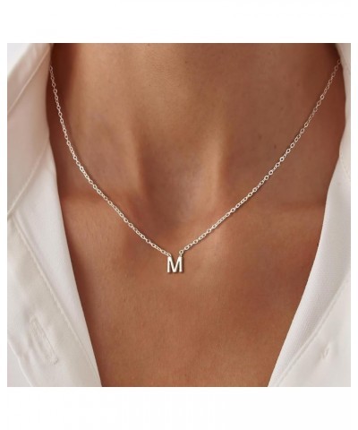 Gold Initial Necklaces for Women, Dainty 14k Gold Plated Letter Choker Necklace Cute Monogram Necklace Tiny Initial Pendant N...