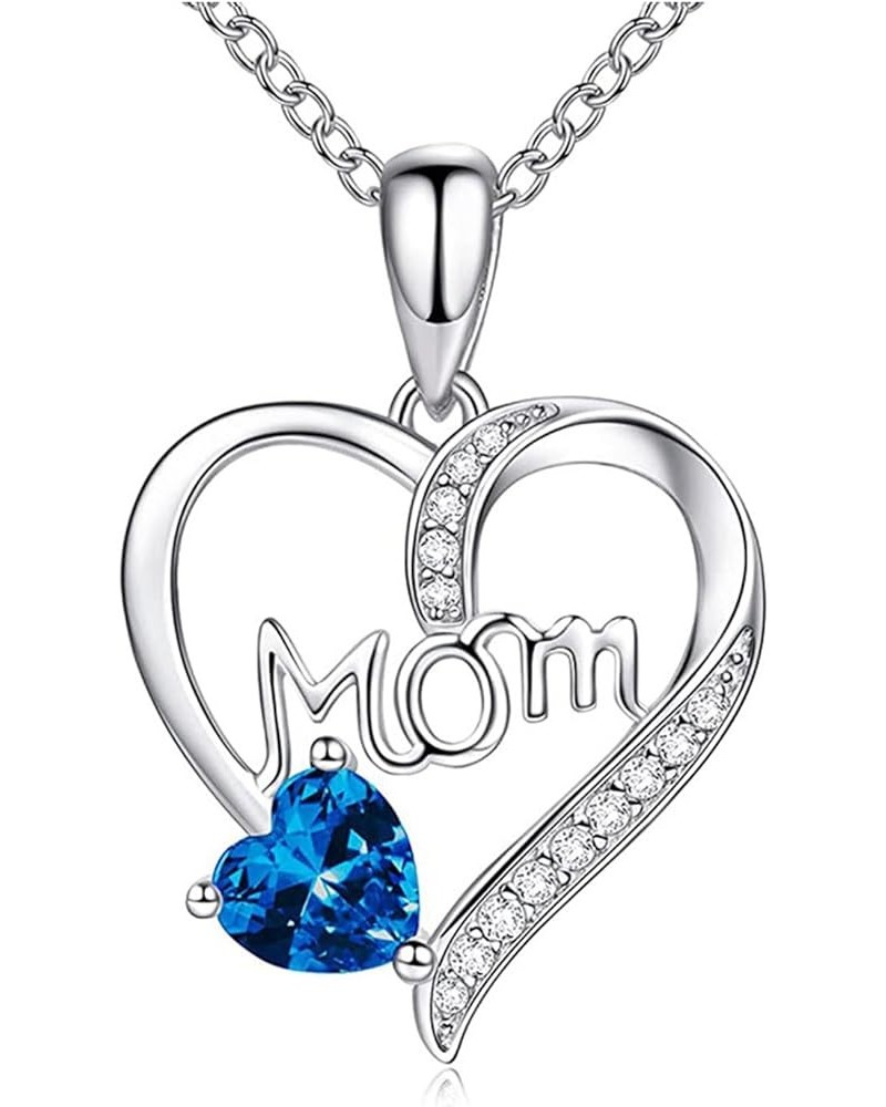 Mom Necklace I Love You Mom Gifts Mother's Day Gifts Rhinestone Necklace for Mom Birthday Gifts for Mom Gifts from Daughters ...