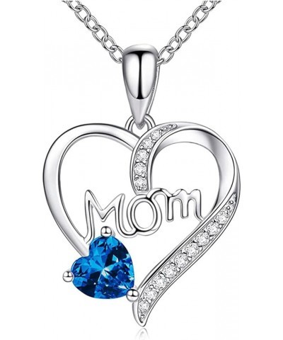 Mom Necklace I Love You Mom Gifts Mother's Day Gifts Rhinestone Necklace for Mom Birthday Gifts for Mom Gifts from Daughters ...