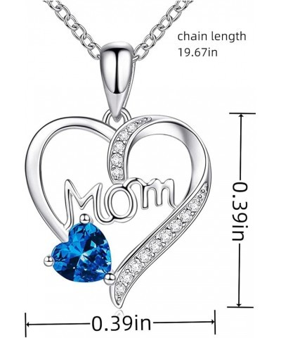 Mom Necklace I Love You Mom Gifts Mother's Day Gifts Rhinestone Necklace for Mom Birthday Gifts for Mom Gifts from Daughters ...