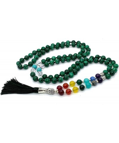 Energized 7 Chakra mala Hand Knotted 108 mala beads necklaces - Japa mala - Buddhist prayer beads - Meditation beads - Healin...