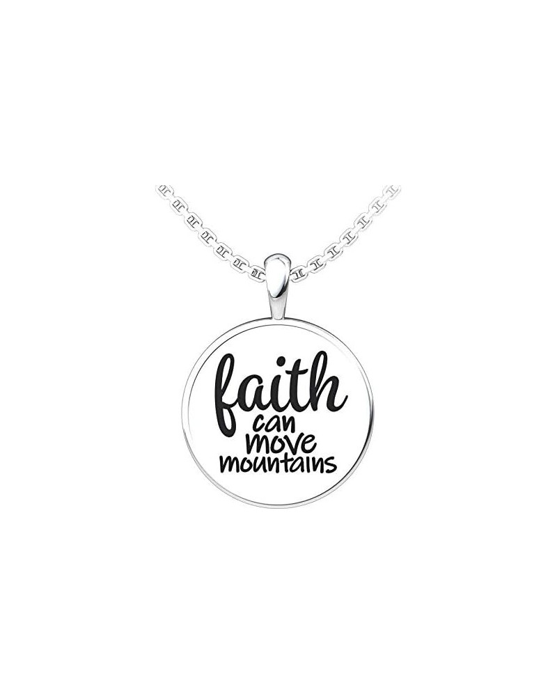 Jewelry - Sterling Silver Faith Pendant With 18" Sterling Silver Chain, Christian, Religious, Necklace for Women $14.81 Neckl...