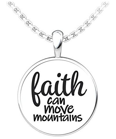 Jewelry - Sterling Silver Faith Pendant With 18" Sterling Silver Chain, Christian, Religious, Necklace for Women $14.81 Neckl...