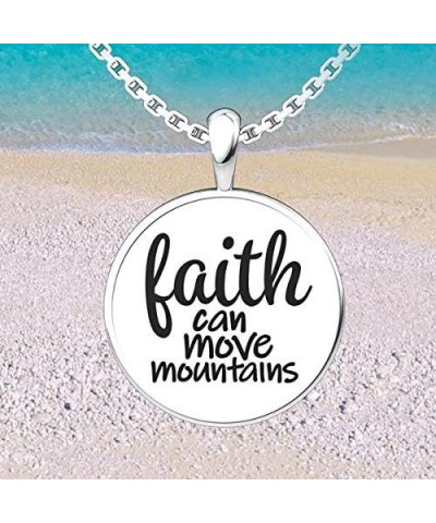 Jewelry - Sterling Silver Faith Pendant With 18" Sterling Silver Chain, Christian, Religious, Necklace for Women $14.81 Neckl...