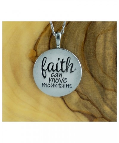 Jewelry - Sterling Silver Faith Pendant With 18" Sterling Silver Chain, Christian, Religious, Necklace for Women $14.81 Neckl...