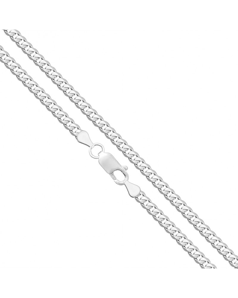 Solid 925 Sterling Silver Curb Chain Necklace, Sizes 2.2mm - 9.5mm 24in, 7.0mm Curb Chain $40.70 Necklaces